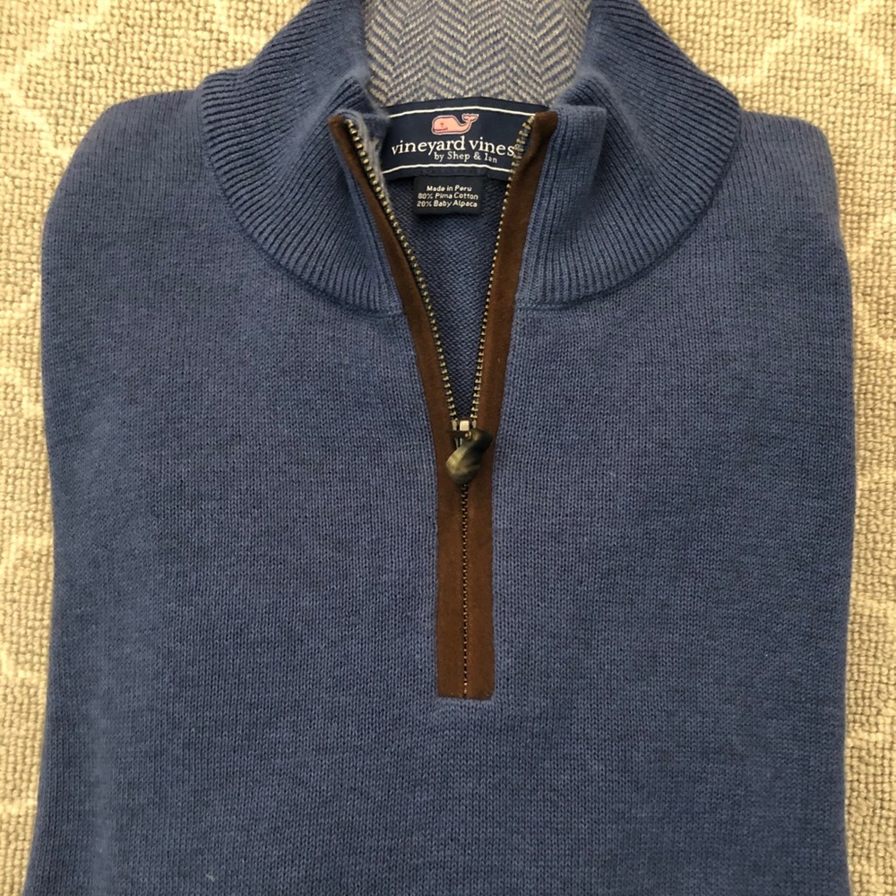 Vineyard Vines Mens 1/4 zip sweater